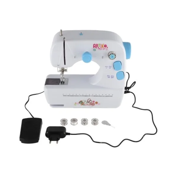 Machine à coudre plastique/métal 25cm à piles avec lumière et son