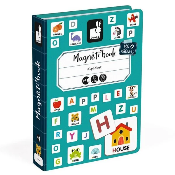 MAGNETI'BOOK ALHABET ANGLAIS 130 MAGNETS- EN CARTON