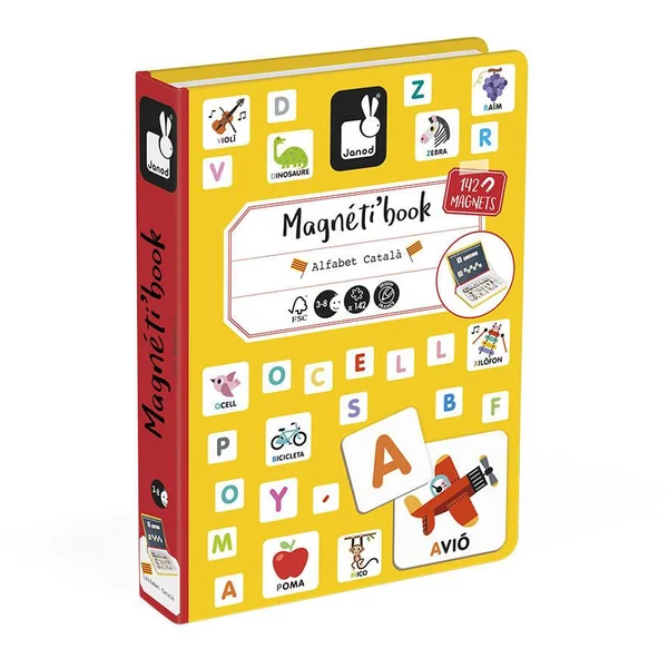 MAGNÉTI'BOOK ALPHABET CATALAN, 142 MAGNETS