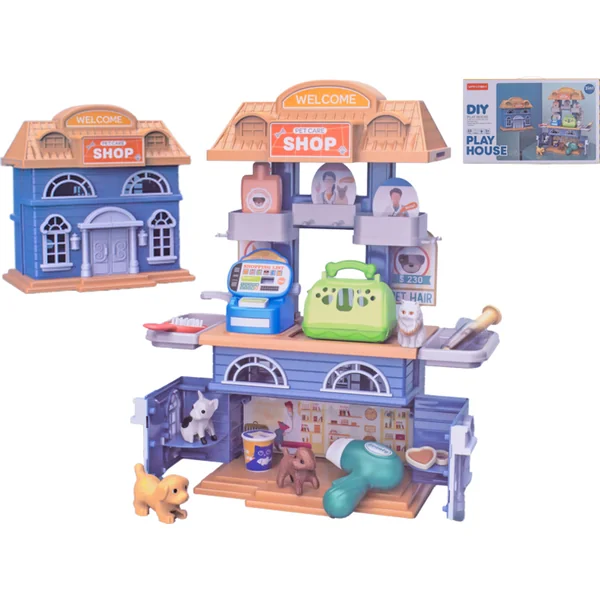 Maison/commerce d'accessoires pour animaux 33pcs