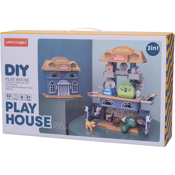 Maison/commerce d'accessoires pour animaux 33pcs