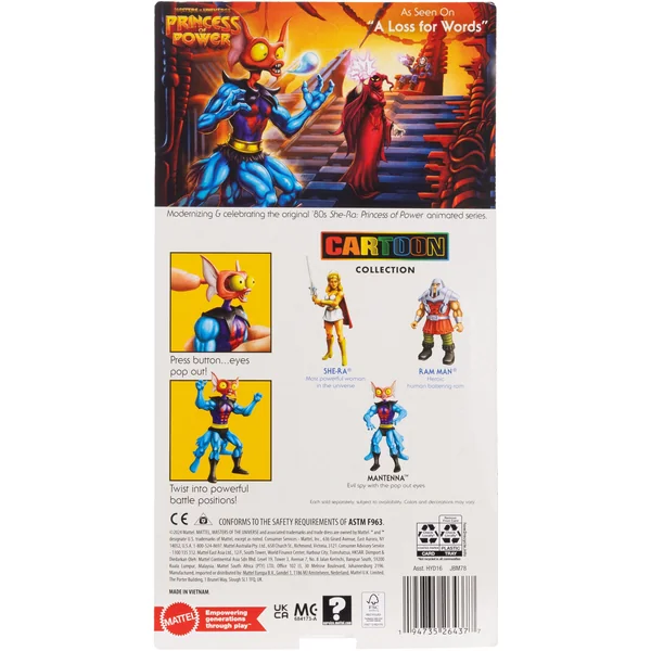 Mantenna figurine Masters of the Universe Origins Cartoon Collection Mattel 14 cm