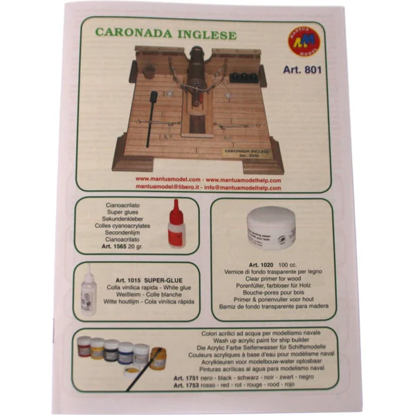 Mantua Model Canon anglais 1:17 kit