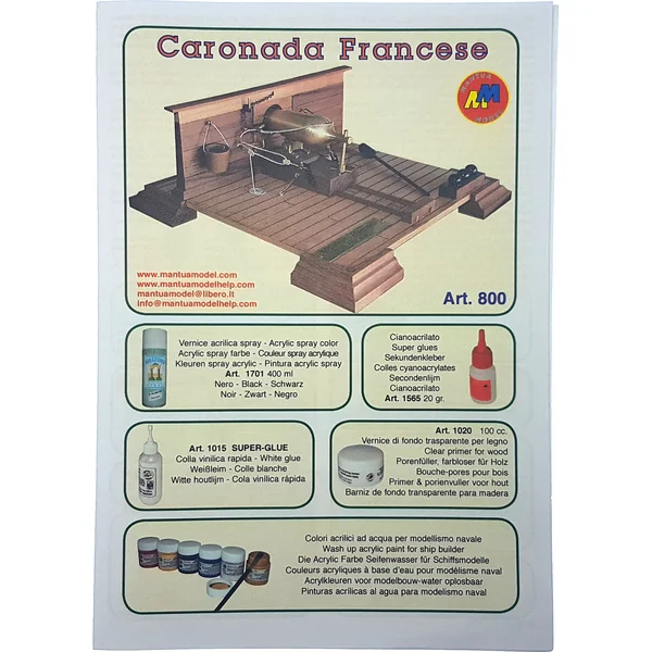 Mantua Model Canon français 1:17 kit