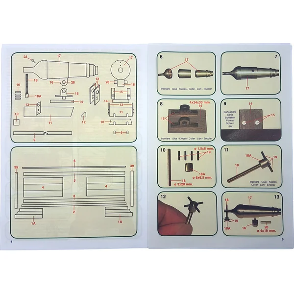 Mantua Model Canon français 1:17 kit