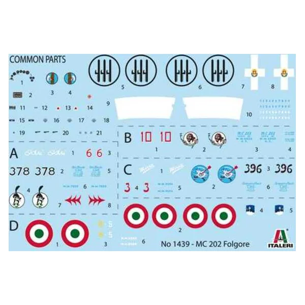 Maquette d'avion 1439 - MC 202 Folgore (1:72)
