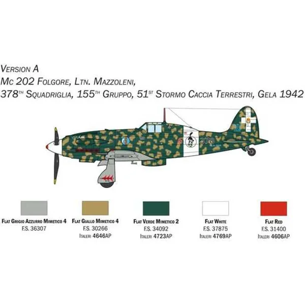 Maquette d'avion 1439 - MC 202 Folgore (1:72)