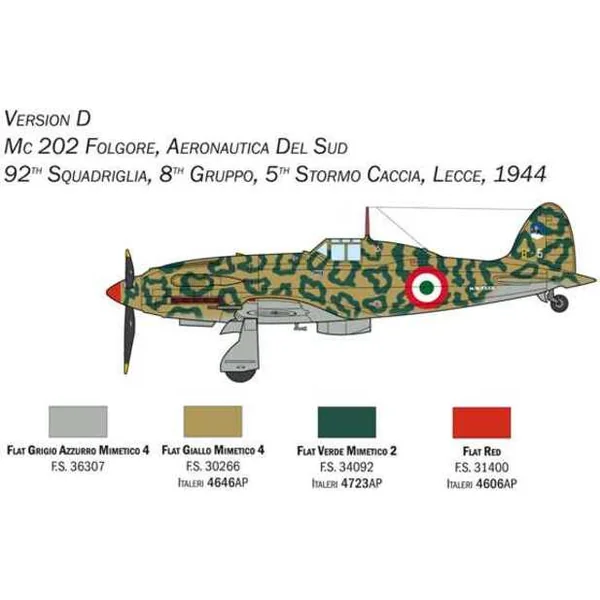 Maquette d'avion 1439 - MC 202 Folgore (1:72)