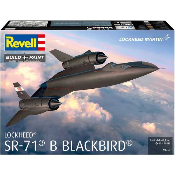Maquette en plastique avion 03751 - Lockheed SR-71B Blackbird (1:48)