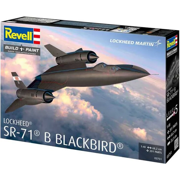 Maquette en plastique avion 03751 - Lockheed SR-71B Blackbird (1:48)