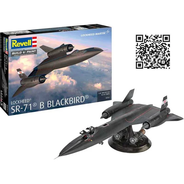 Maquette en plastique avion 03751 - Lockheed SR-71B Blackbird (1:48)