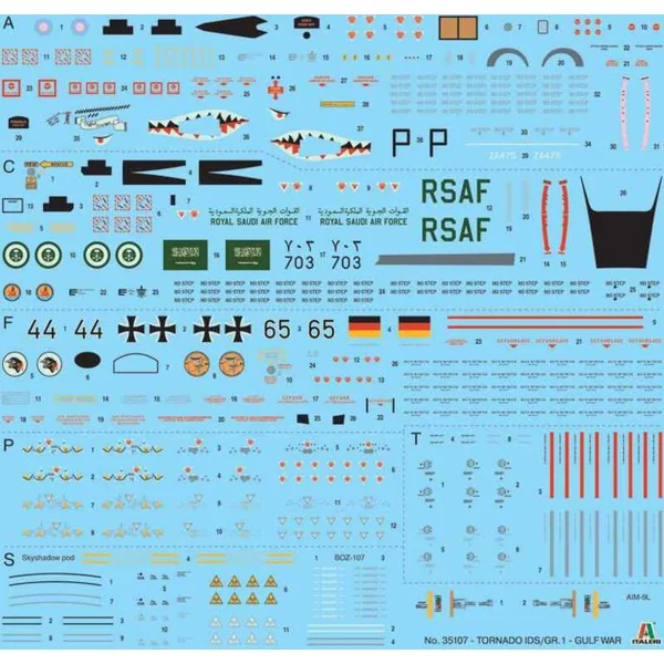 Maquette War Thunder avion 35107 - Tornado GR.1/IDS (1:48)