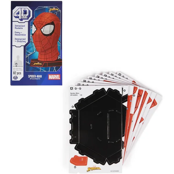 MARVEL - 4D BUILD - MASQUE SPIDERMAN 82 PIECES