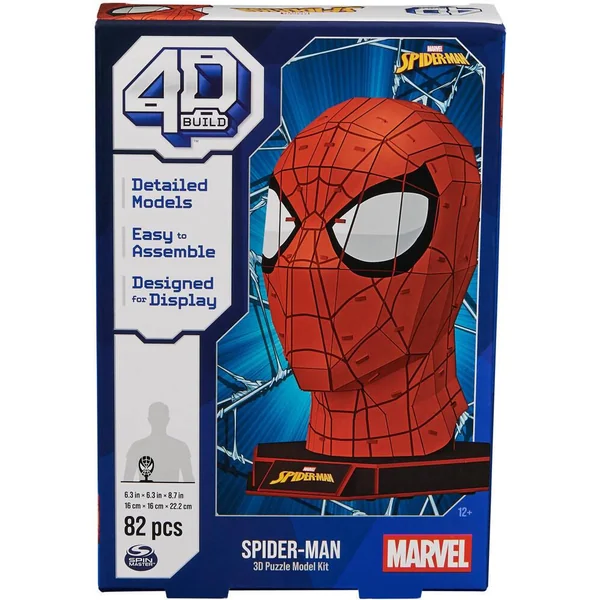 MARVEL - 4D BUILD - MASQUE SPIDERMAN 82 PIECES