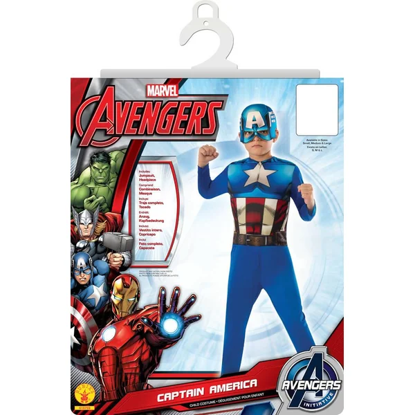 MARVEL - AVENGERS - DEGUISEMENT - CAPTAIN AMERICA - TAILLE L 7-8 ANS
