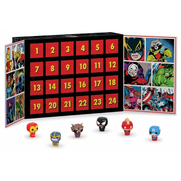 MARVEL: CALENDRIER DE L'AVENT 2019, FUNKO POCKET POP! - assortiment de 24 figurines en vinyl 4 cm