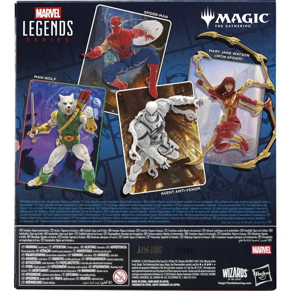 MARVEL LEGENDS MAGIC - FIGURINE SPIDERMAN ET CARTE EXCLUSIVE