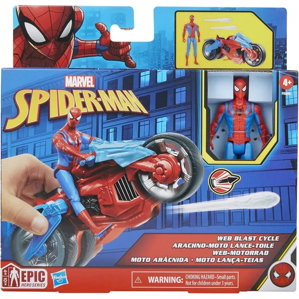 MARVEL - SPIDERMAN FIGURINE ET MOTO