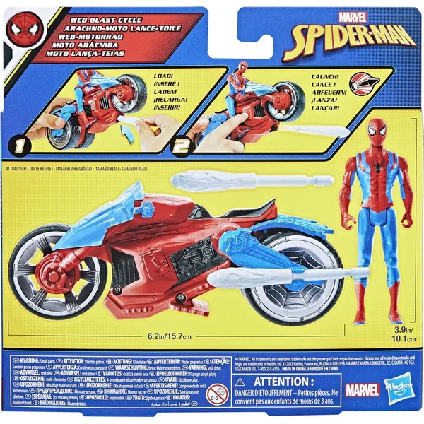 MARVEL - SPIDERMAN FIGURINE ET MOTO
