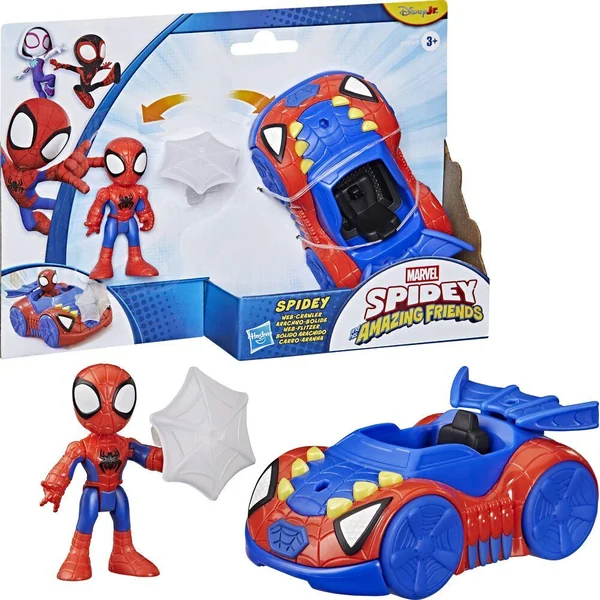 MARVEL SPIDEY ET SES AMIS EXTRANSFORMERS ORDINAIRES ARACHNO-BOLIDE DE SPIDEY
