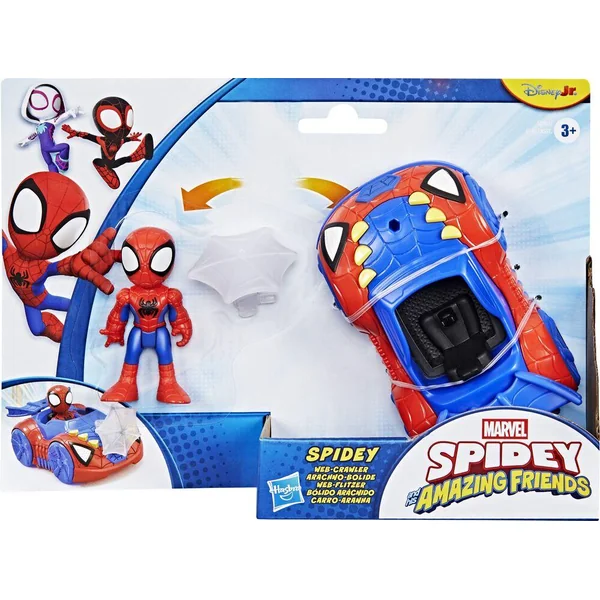 MARVEL SPIDEY ET SES AMIS EXTRANSFORMERS ORDINAIRES ARACHNO-BOLIDE DE SPIDEY