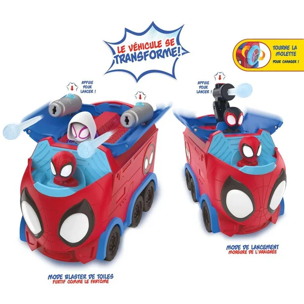MARVEL SPIDEY - FIGURINE VEHICULE WEB SPINNING HAULER