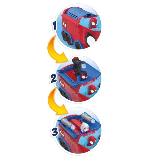 MARVEL SPIDEY - FIGURINE VEHICULE WEB SPINNING HAULER