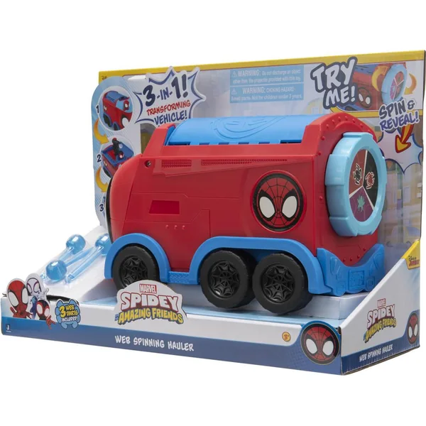 MARVEL SPIDEY - FIGURINE VEHICULE WEB SPINNING HAULER