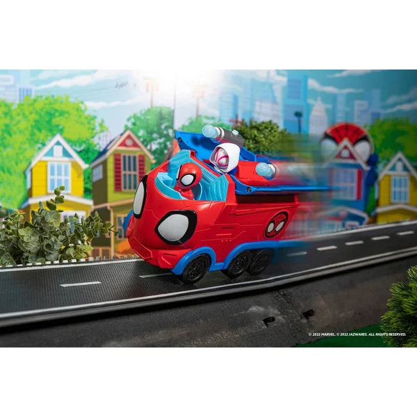 MARVEL SPIDEY - FIGURINE VEHICULE WEB SPINNING HAULER