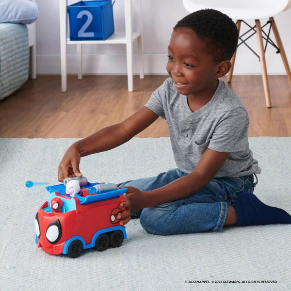 MARVEL SPIDEY - FIGURINE VEHICULE WEB SPINNING HAULER