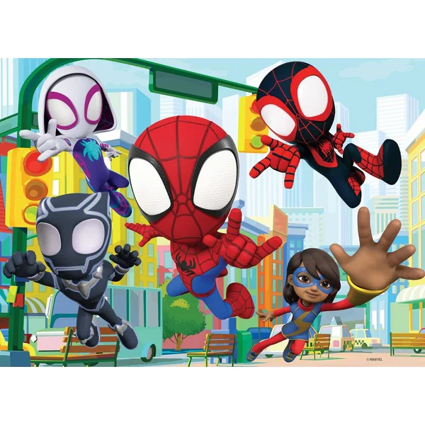 MARVEL SPIDEY PUZZLE 24 PIECES 2 EN 1