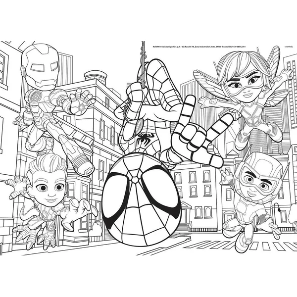 MARVEL SPIDEY PUZZLE 48 PIECES 2 EN 1