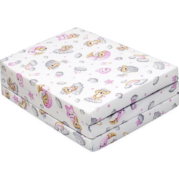 Matelas pliant pour lit bébé New Baby STANDARD 120x60x5 cm koala rose