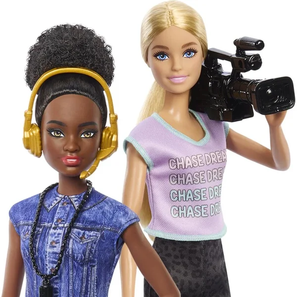 Mattel Barbie Ensemble de 4 poupées Métiers du cinéma