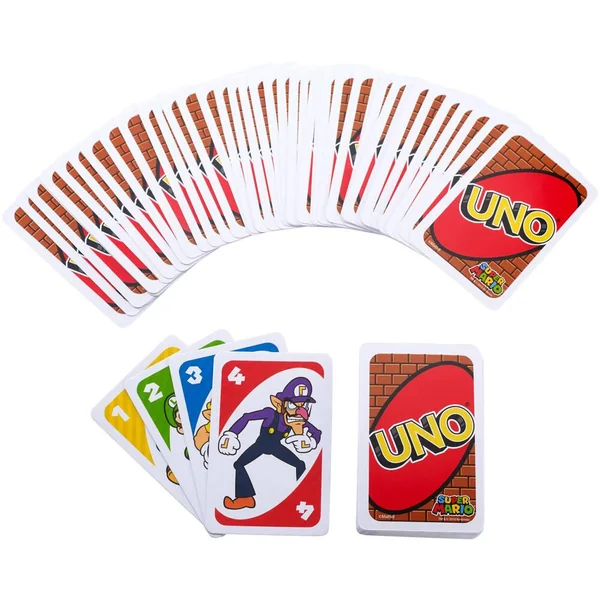 MATTEL GAMES - UNO SUPER MARIO BROS - JEU DE CARTES - DES 7