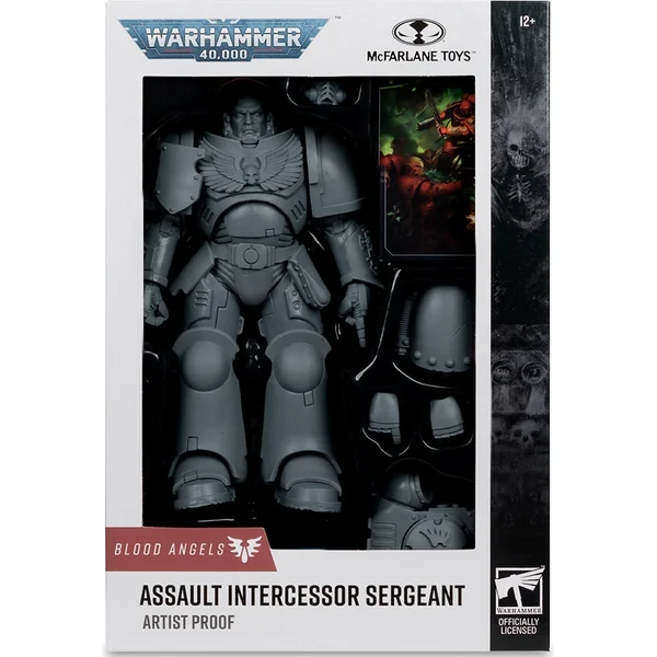 McFarlane figurine Warhammer 40,000 Sergent Intercesseur d'Assaut gris