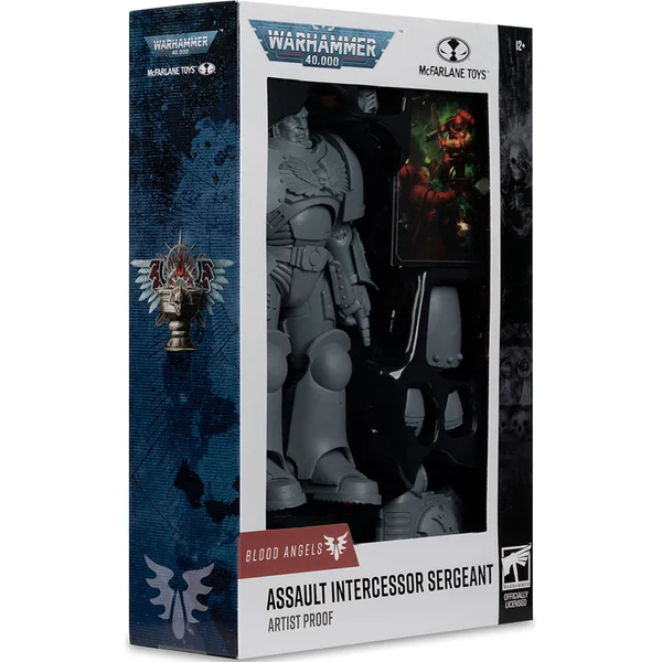 McFarlane figurine Warhammer 40,000 Sergent Intercesseur d'Assaut gris
