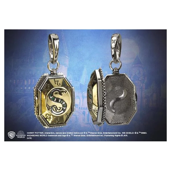 MEDAILLON DE SALAZAR SERPENTARD - CHARM LUMOS - HARRY POTTER