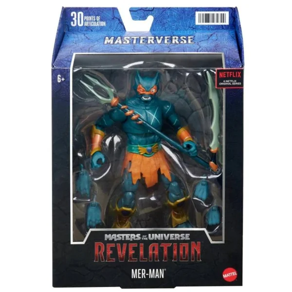 Mer-Man figurine Masters of the Universe Revelation Masterverse Mattel 18 cm