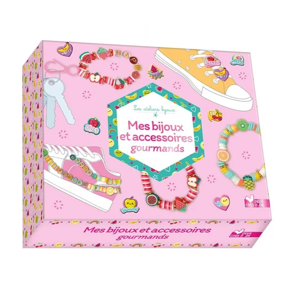 MES BIJOUX ET ACCESSOIRES GOURMANDS - COFFRET AVEC ACCESSOIRES