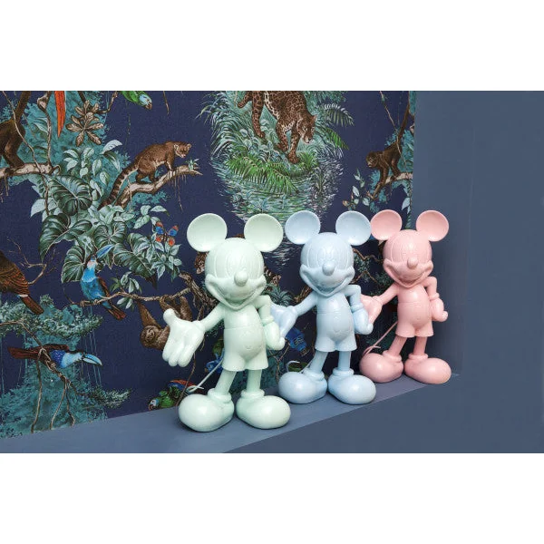 MICKEY: MICKEY WELCOME ROSE PASTEL LAQUE - statuette en ABS 30 cm