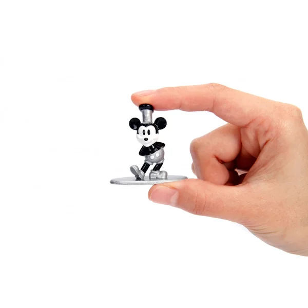MICKEY MOUSE, THE TRUE ORIGINAL 90 YEARS: MICKEY, MINNIE, CLARABELLE, PARROT & PETE - pack de 5 figurines en métal 3.5 cm (NANO METALFIGS)