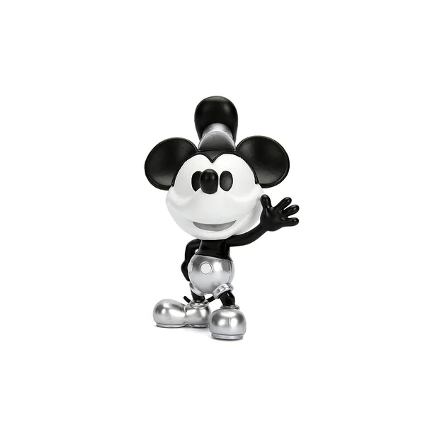 MICKEY MOUSE, THE TRUE ORIGINAL 90 YEARS: MICKEY, STEAMBOAT WILLIE - figurine en métal 12 cm (METALFIGS)