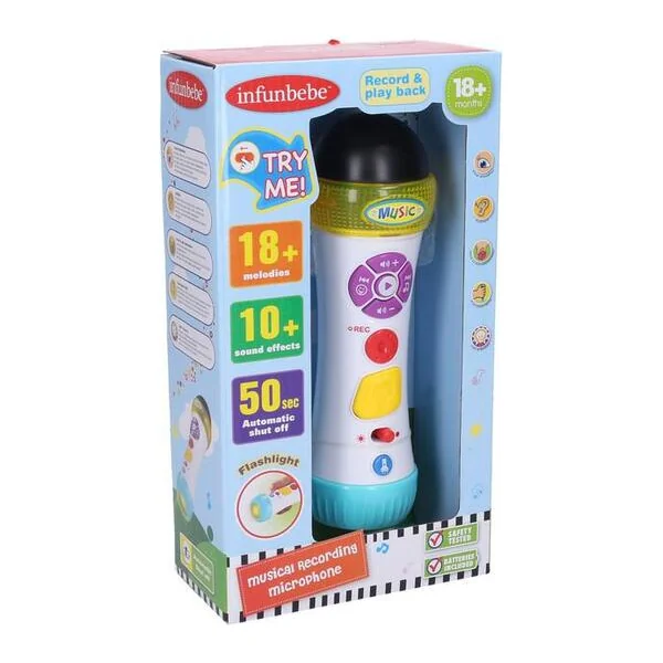 Microphone avec effets sonores et lumineux