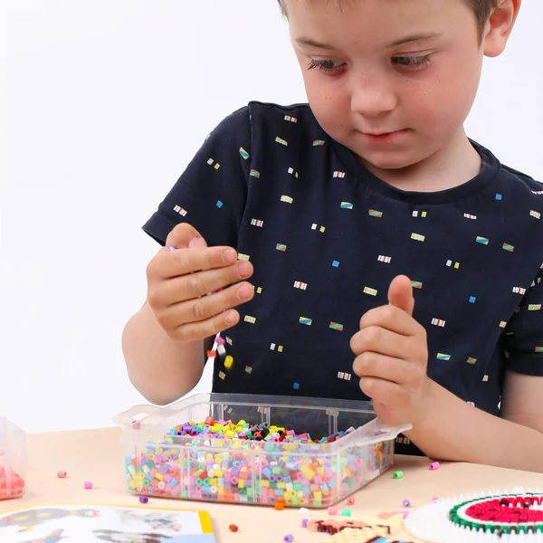 MIDI POT VERT 4000 PERLES +3 PLAQUES