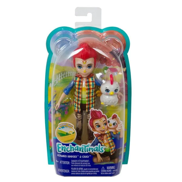 MINI POUPEE REDWARD COQ & CLUCK 15 CM