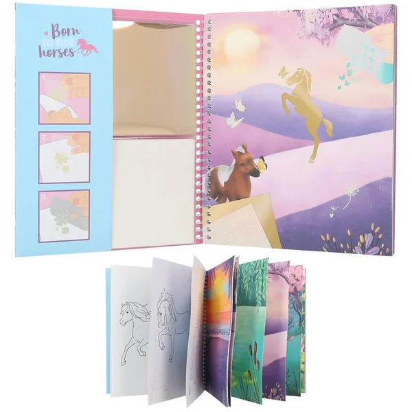 MISS MELODY LIVRE DE COLORIAGE STICK ET SHINE