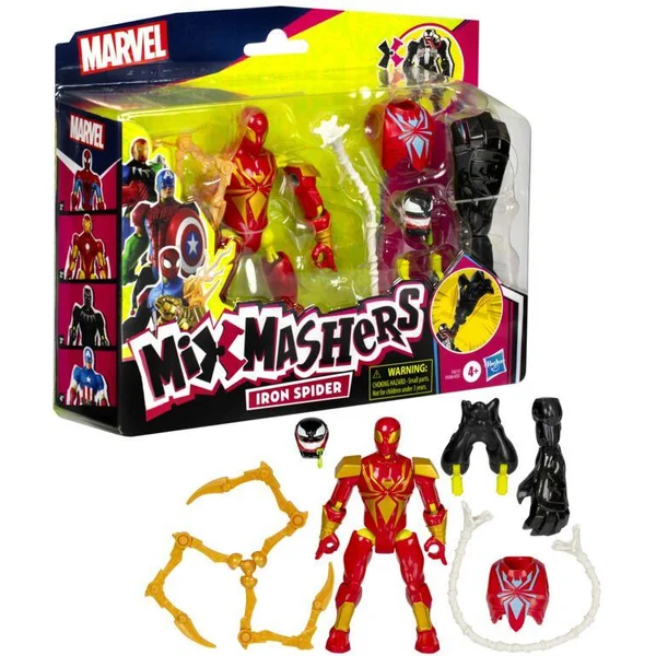 MIX MASHERS - SPIDER MAN - FIGURINE DELUXE IRON SPIDER