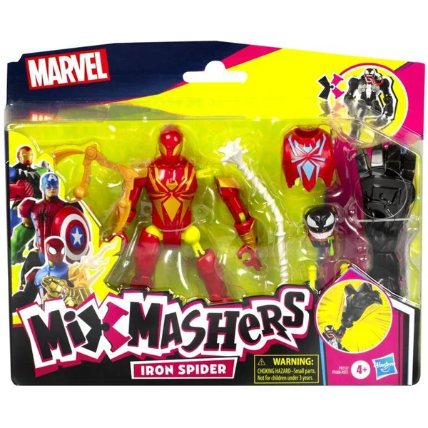 MIX MASHERS - SPIDER MAN - FIGURINE DELUXE IRON SPIDER