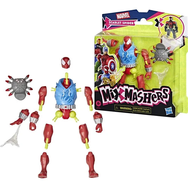 MIX MASHERS - SPIDER MAN - FIGURINE SCARLET SPIDER